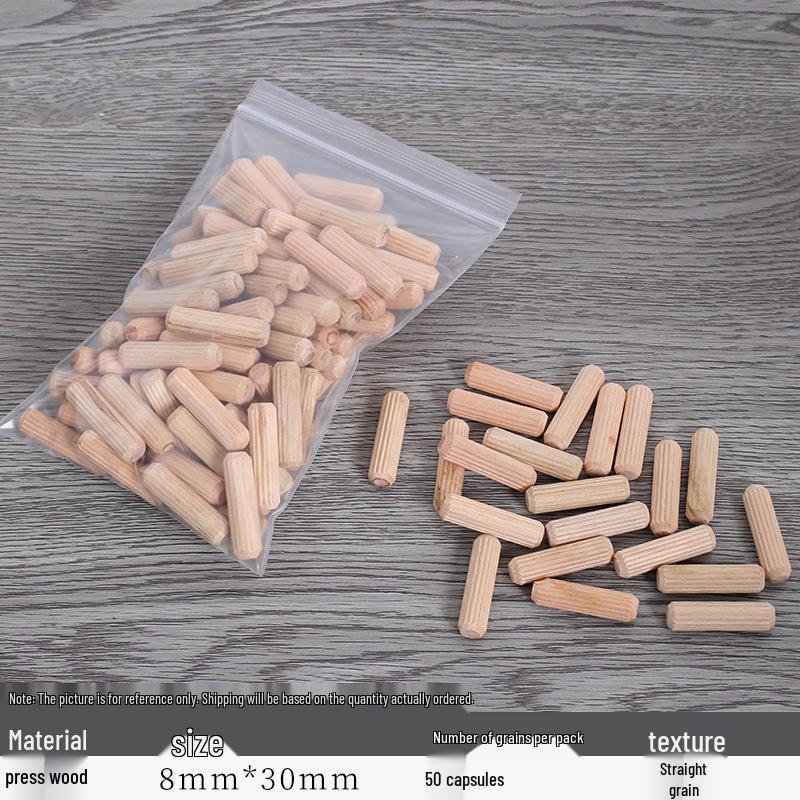 Straight & Oblique Grain Wood Dowels, Plugs, Tenons, Wedges, and Board Connectors for Furniture & Cabinets