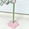 Wooden Tulip Flower Paper Towel Holder Stand Vertical Kitchen Roll Bathroom Tissue Storage Organizer Countertop Desk Decor
