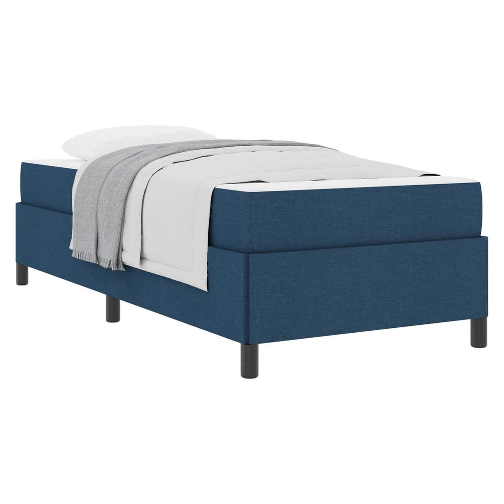 Box Spring Bed Blue 80 x 200 cm Fabric