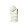 SAUCONY Solid Color Zip-Up Hooded Down Vest Women Vests White SC1239312A-WT02