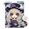 DIY Frameless Pearl Art Kit Cute Girl Fantasy Design 3D Bead Painting Canvas Relaxing Handmade Craft for Home Decor Wall Art