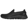 Go Walk 6 Mesh-Gewebe Bequem zum Hineinschlüpfen Sportliche Lifestyle-Schuhe Niedrig geschnitten Herren Sneaker Schwarz 216208-BBK