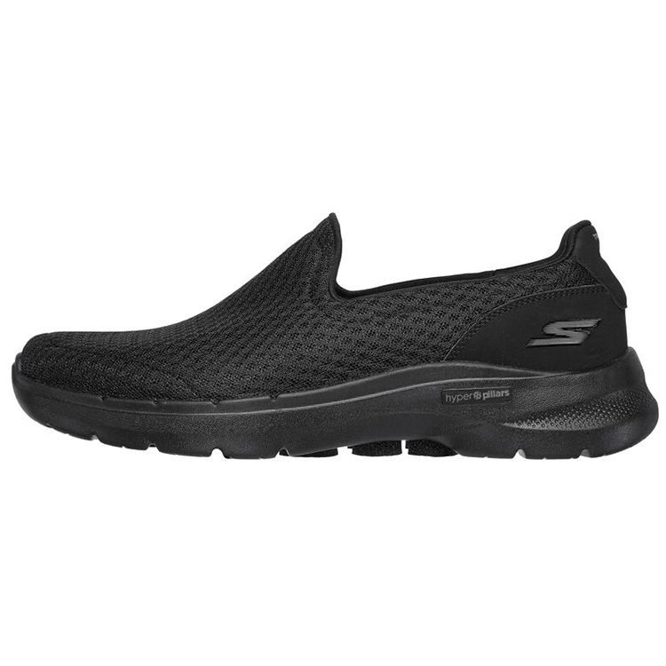 Skechers Go Walk 6 Сетчатая ткань Удобные слипоны Спортивные низкие Повседневная обувь Мужские кроссовки Черный 216208-BBK 41