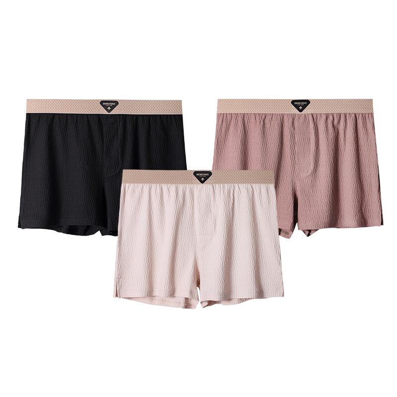 Aro Calzoncillos Bóxer de Algodón Puro Transpirables de Corte Holgado Cómodos para Hombre