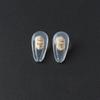 KAMMPT Common Oval Silicone Glasses Nose Pads Repairing Kit Metal Core Soft Screw-in Eyeglasses Nose Brackets Replacement Kits