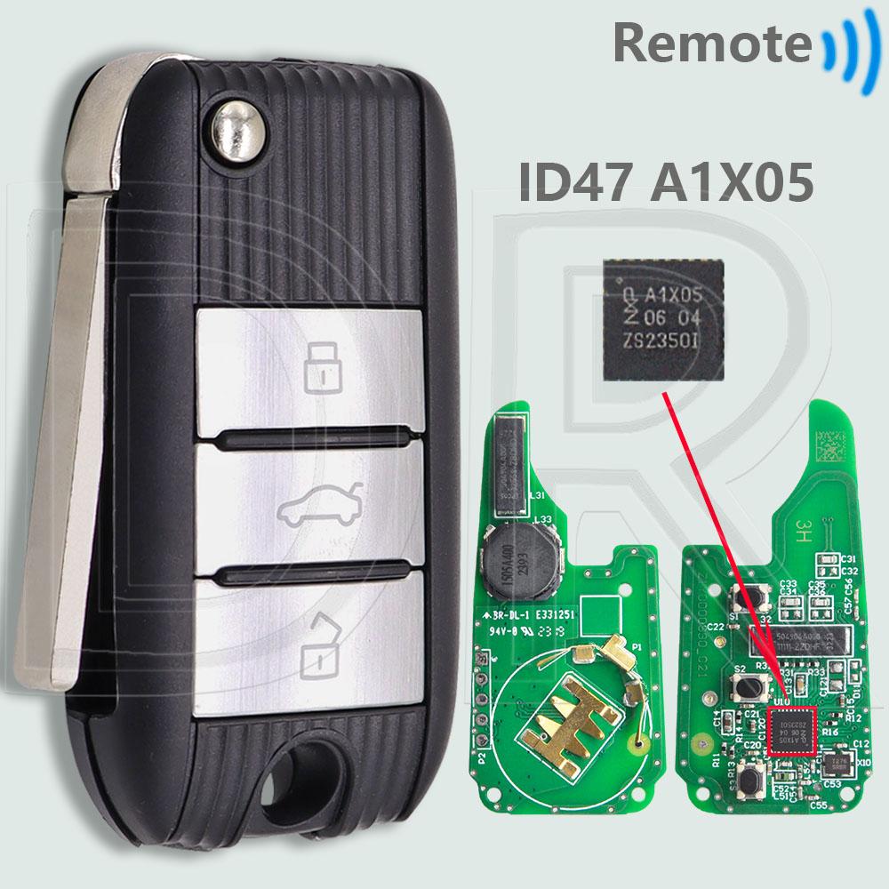 DR Original PCB ID47 PCF7953 Chip 433MHz Keyless Go Car Remote Key For Morris Garage MG MG5 ZS MG6 HS 2017 2018 2019