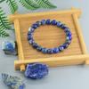 Echtes 5A-Perlenarmband aus natürlichem Lapislazuli-Stein, elastisch, hochwertiger Energieheilungsschmuck für Frauen, Geschenk für den Freund