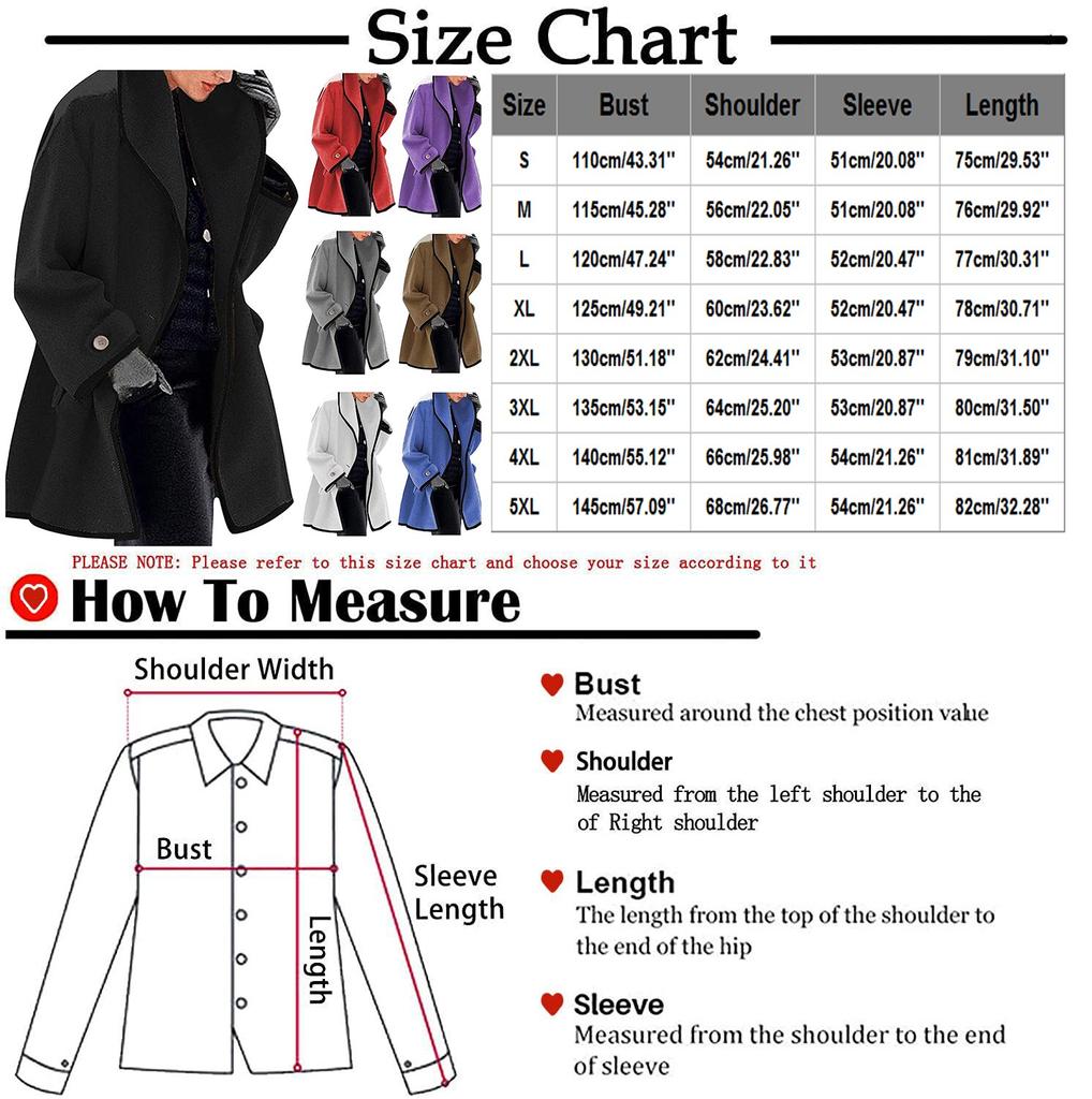 Damen-Windbreaker-Cardigan aus dickem Wollstoff mit fester Kapuze und Kapuze