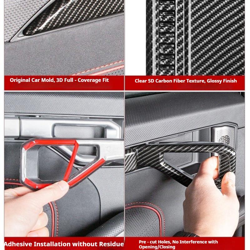 Fit For Jetour Traveller CDM Shanhai T2 Car Inner Door Handle Frame Protector Sticker Interior Modification