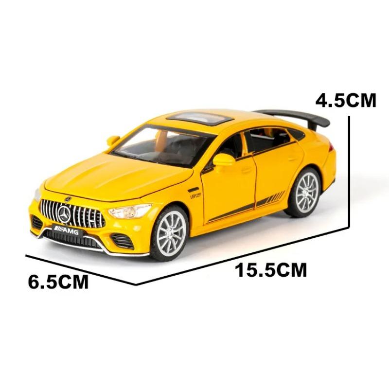 Maßstab 1/32 Benz AMG GT63 Sportwagen Legierung Diecast Automodell Sound Licht Rückzug Spielzeug Ornamente Geschenk für Kinder Sammeln