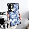 Blått och vitt porslinsmönsterpläteringsskal för Samsung Galaxy S24 S25 FE S26 Edge S23 Ultra S22 S21 Plus S20 Fallskydd