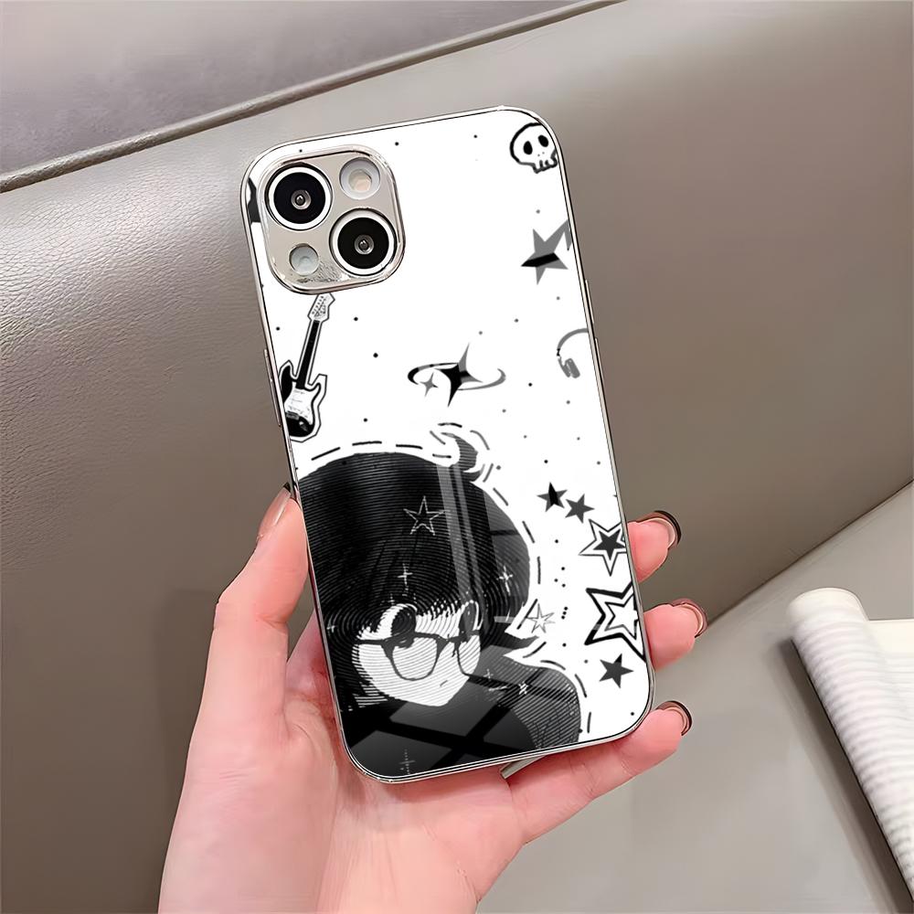 Anime HxH Shizuku Phone Case For IPhone 17 Pro Max 15 Pro 16 14 Plus 12 13 Mini 11 Pro Shockproof Electroplated Glass Cover