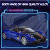 1/18 Pagani Huayra BC Blu Francia/Candy Blue with Carbon Accents 1/18 Model Car By Autoart