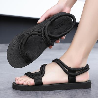Mode 2025 Neue Sommermode Herren SandalenRömer Outdoor Strand Bequeme Schuhe Zehentrenner Slipper Flats Offene Zehenpartie Sportliche Hausschuhe