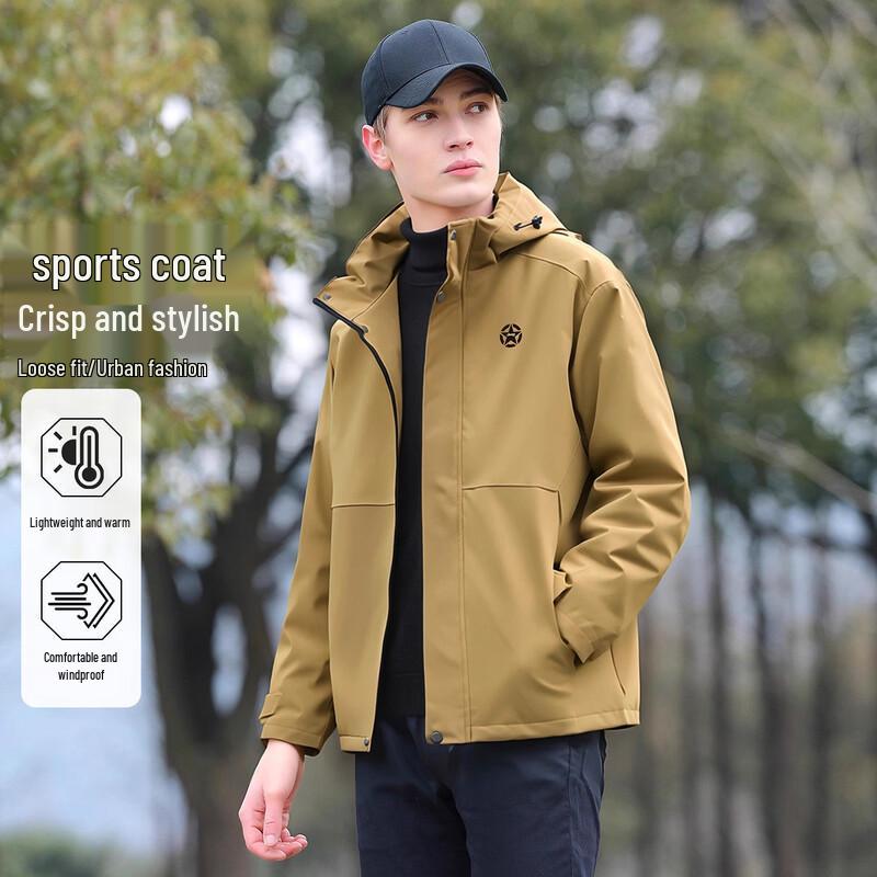JEEP Men s Stand Collar Fleece Jacket XL