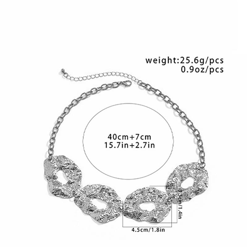 Fashionable Irregular Circle Waist Chain Necklace With Adjustable Metal Chain For Women Grunge And Steampunk Style