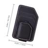 Car Magnetic Glasses Clip, Leather Non-slip, One-handed Take-and-place Multi-function Bracket