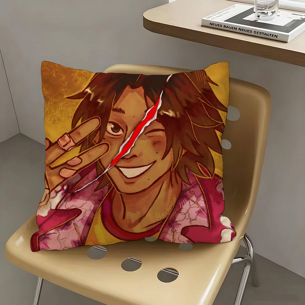 1pc Horror Game M-Mouthwashing Pillow Case Fashion Square Pillowcase Bedroom Sofa Room Ins Decoration Leisure