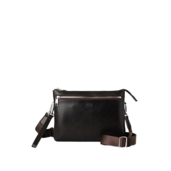 Takeo Kikuchi Кожаная сумка-клатч 2-в-1, Коричневая (043) 00