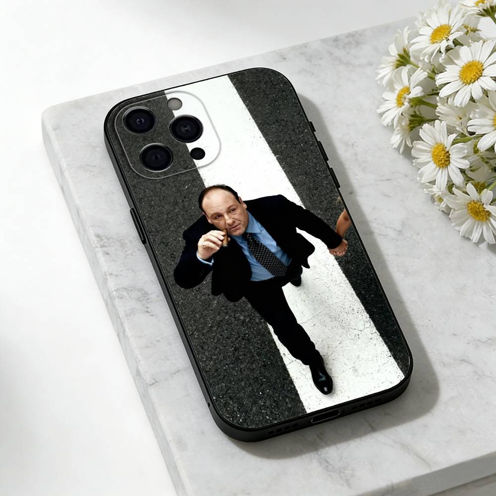 The Tony Soprano-JG Phone Case For iPhone 17,16,15,14,13,12,11 Plus,Pro Max,SE4Soft Silicone Black Cover iPhone16se4