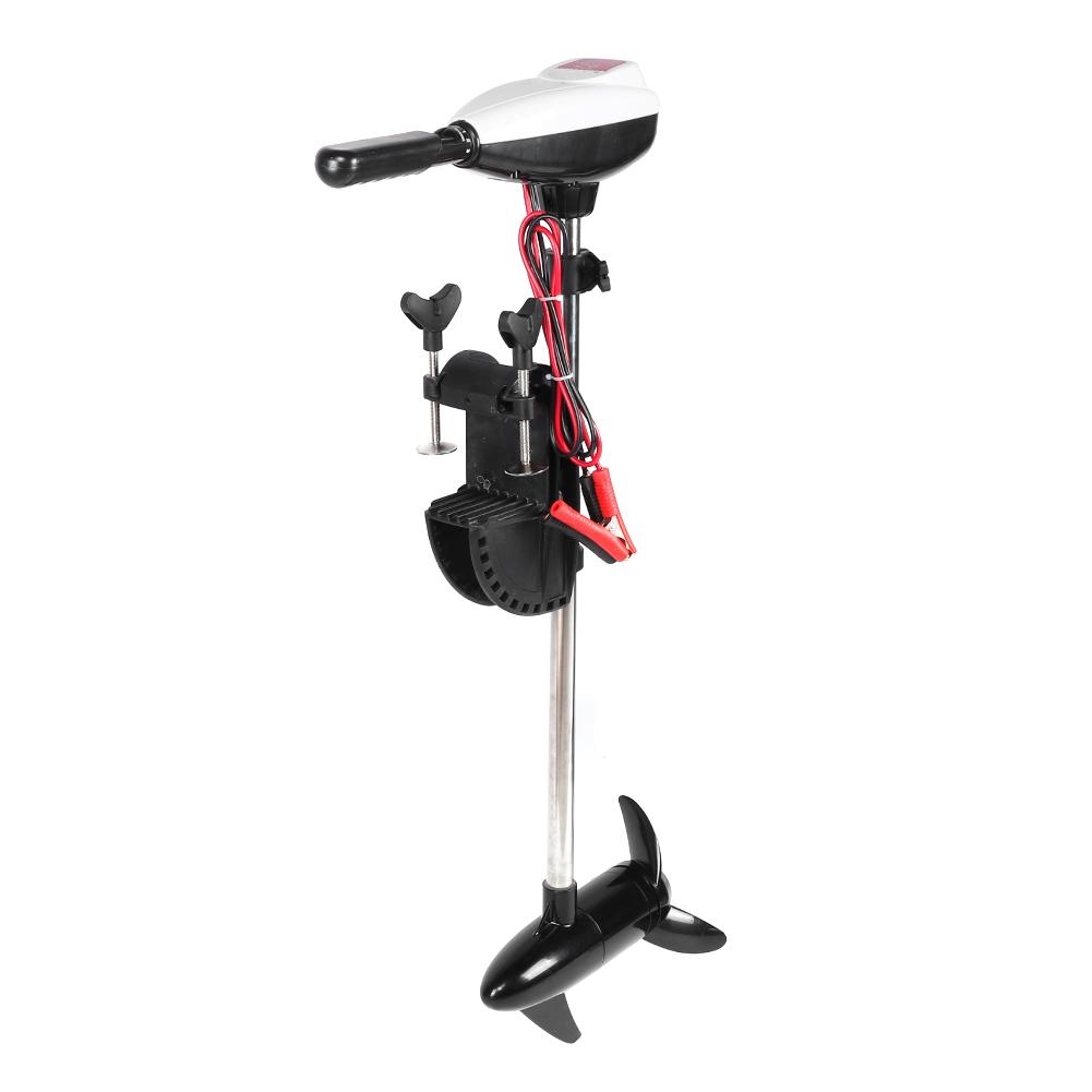 Motor electric de trolling 12V 28lbs cu perii, cu angrenaje multiple și suport electric, cu elice pentru barcă pneumatică
