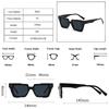 New Vintage Thick Leg Square Sunglasses Women Men Fashion Rice Nail Green Sun Glasses UV400