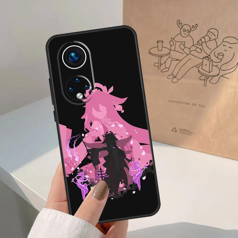 Yae Miko Genshin Impact For Honor Magic 8 7 6 5 Pro Case For Honor X9d X9c X9b X9a X8c X8b Win 200 400 50 70 90 Lite