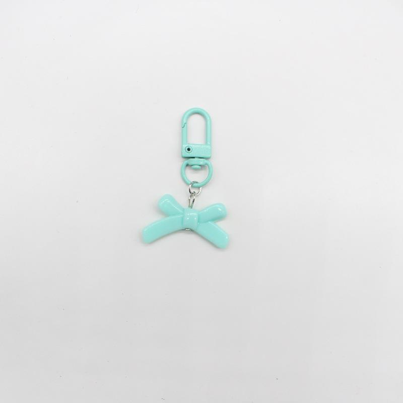 Colorful Bow Keychain & Earphone Pendant for Girls' Bags