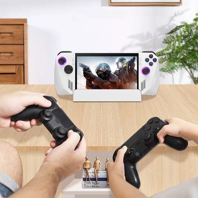 תושבת לקונסולת משחקים ניידת מונעת החלקה ובולמת זעזועים, מחזיק שולחני עבור ASUS Rog Ally/Steam Deck/מעמד בסיס לקונסולת NS Switch