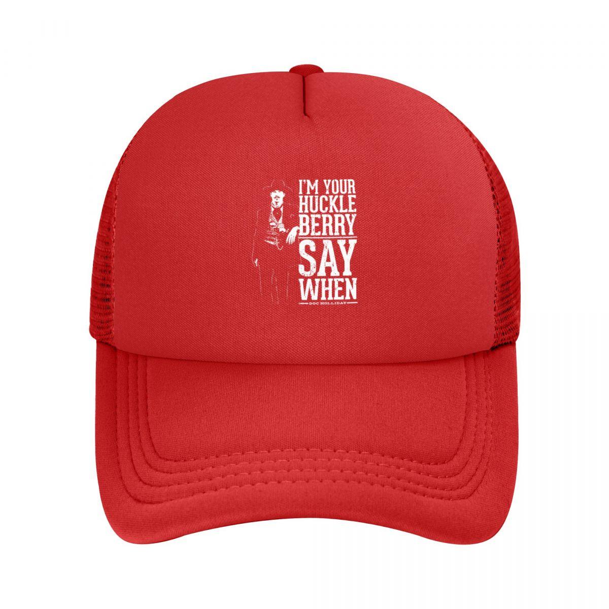 Baseball Caps Val Kilmer I m Your Huckleberry Say When Mesh Hats Peaked Sun Caps Men Women Hats One Size