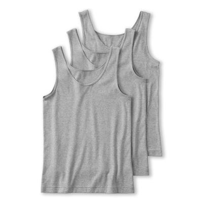 Tank Top with Gray Size LL 3-Piece Set, BASIC, Skin-Friendly 100% Cotton, Innerwear, Basic, GM00543, Women's, Moch,