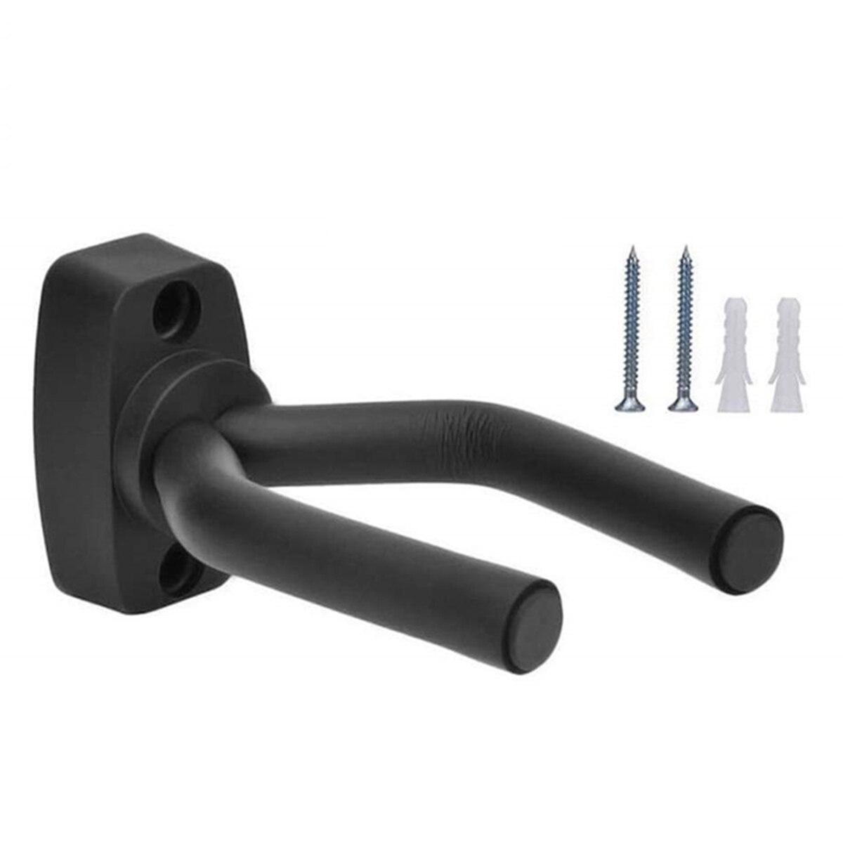 

1шт гитара настенное крепление вешалка черная гитара вешалка настенный крючок для всех размеров гитар бас мандолина чёрный