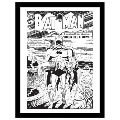 Gerahmtes Poster mit Robin Dies At Dawn-Comic-Cover