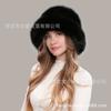 Women Winter Thick Warm Faux Fur Bucket Hat Fluffy Fashionable Ear Flaps