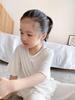 2025 Girls' Ice Silk Pajama Set: Thin Modal Summer Homewear for Small & Medium Children, Cute Style.