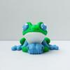 Simulation Of Blue And Green Frog Toy Statue 3D Printing Toy Creative Joints Movable Small Frog Model Home Decoration Funny Gift