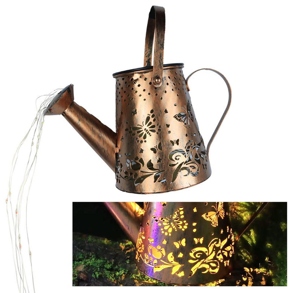 Sac Taske Solar Watering Can-Shaped Garden Light, Waterproof Outdoor LED Lantern, Garden Light (Butterfly)
