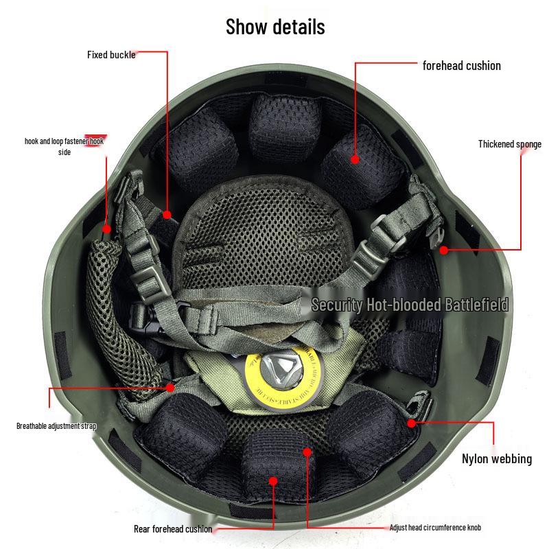 2021 M19 Ultra-light 450g Tactical Helmet with BOA Suspension and Adjustable Inner Mesh Strap