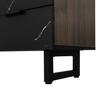 TV Stand W 200cm with LED - 2 Doors & 2 Drawers - Brown