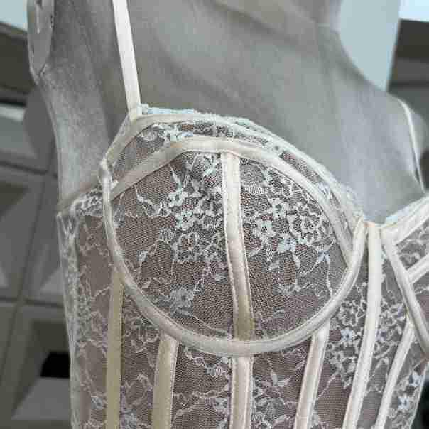 Sweet & Spicy Lace Waist-Cinched Puffy Strap Mini Dress for Parties - Autumn/Summer