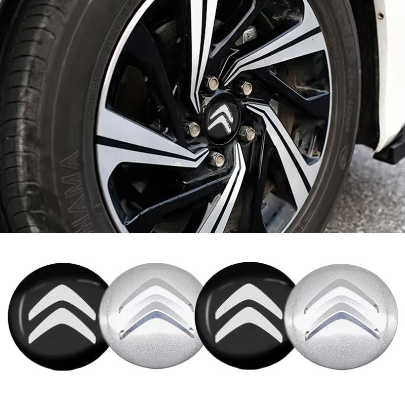 65mm Car Wheel Center Hub Caps Cover Sticker for Citroen Berlingo Picasso Xsara C1 C3 C4 C5 C8 DS3 DS4 DS5 - Exterior Accessorie VY7