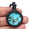 Tibetan Turquoise Gemstone Jewelry Macrame Thread Handmade 20-36''Ad Necklace