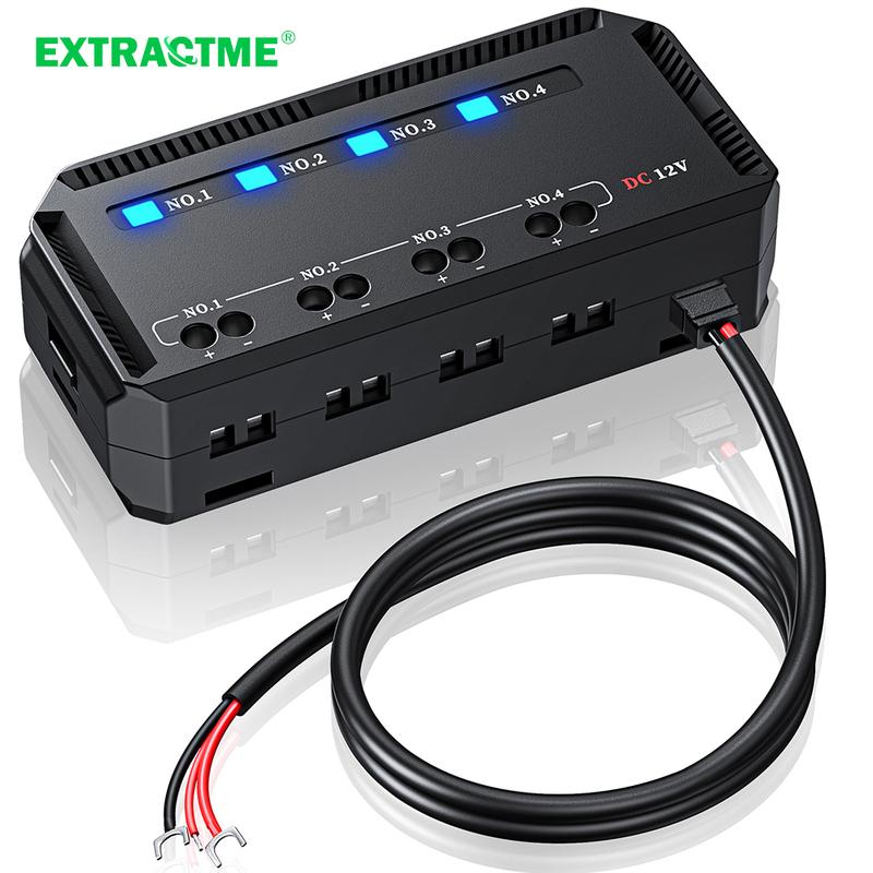 Extractme 12V Fuse Box Universal 20A Automotive Moto Block Fuse LED Indicator Light Heat-resistant Fuse Hold for Car Motorcycle
