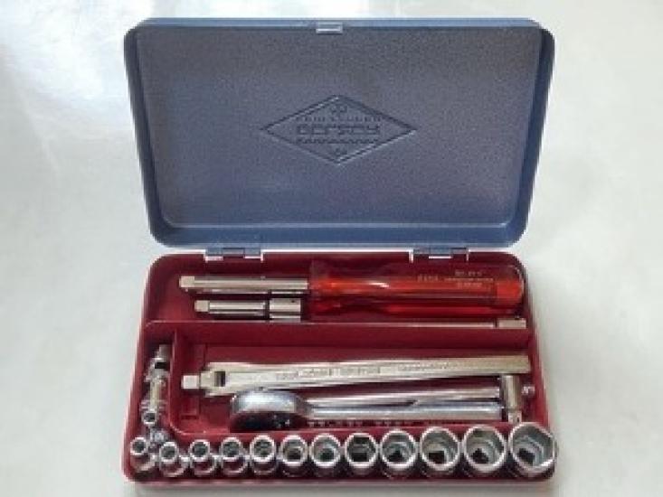 Rare BELZER 1/4 socket set Made In Germany USED