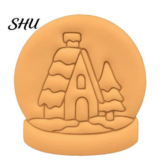 Christmas Cookie Mold Snowball Snowman Santa Claus Shaped Cutting Classic Design Festive DIY Biscuit for Holiday Party Baking Tool