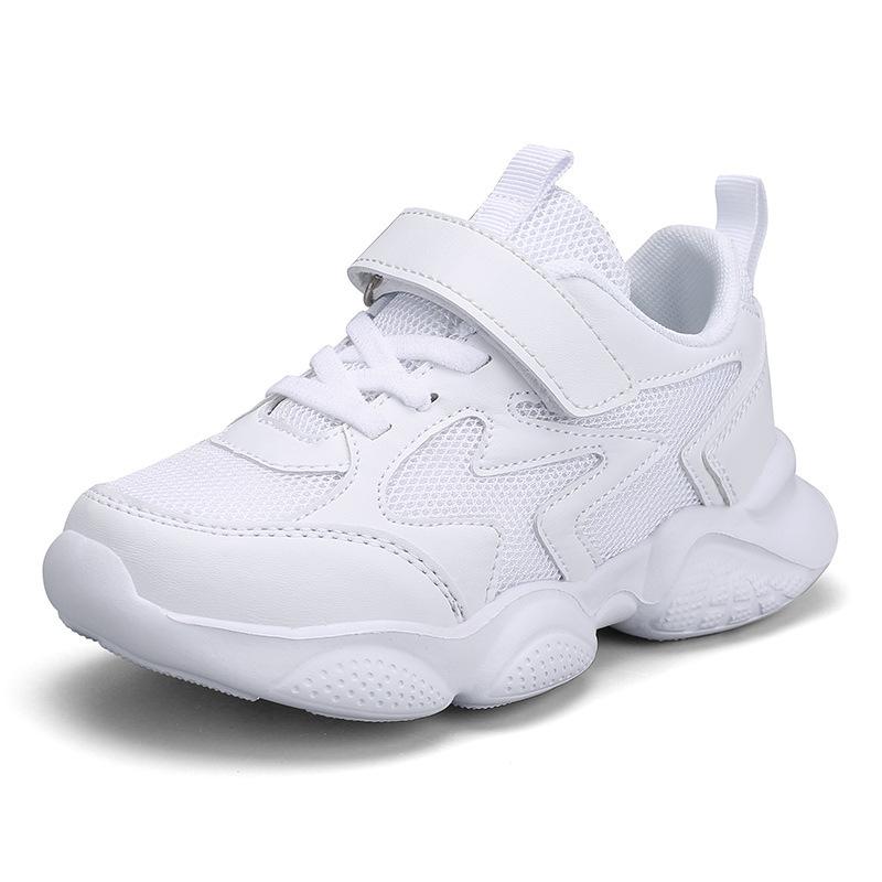 Classmates Men and Women Running Boys Shoes White Shoes White Students Mesh Shoes Sports Girls