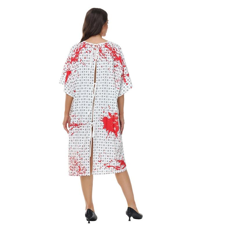 Halloween Adult Suit Stage Costume Horror Bloody Apron Play Costume Room Escape Haunted House Costume