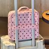 Multi-layer Travel Storage Bag Large Capacity Handbag Polka Dot Stand-up Cosmetic Bag  For Women