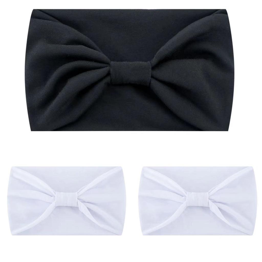 Solid Wide Headband Women Hair Accessories Bowknot Turbans Head Band Wash Face Make-up Sports Running Yoga Headbands