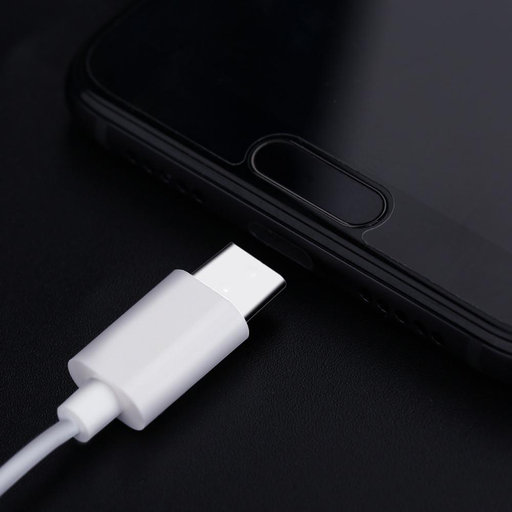 

Type-C HiFi Stereo Music Headset In-ear Wired Mobile Phone Earphone with Wire Control Mic Type A